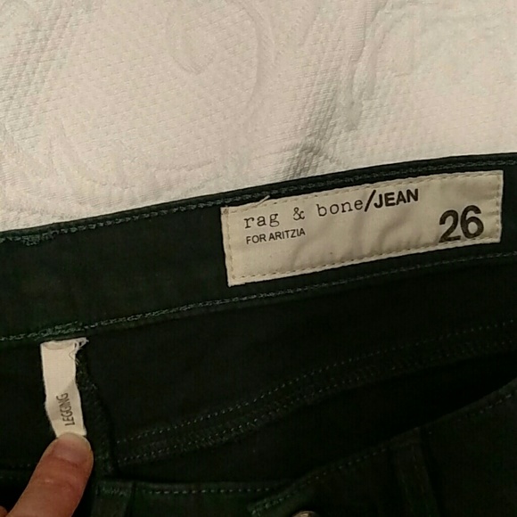 Rag & Bone size 26 dark green skinny jeans - Picture 4 of 4